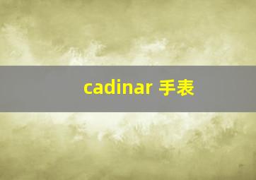 cadinar 手表